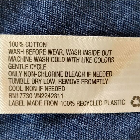 Universal Thread Indingo Distressed Open Back Detail Cap Sleeve Top Size XXL - Picture 6 of 7